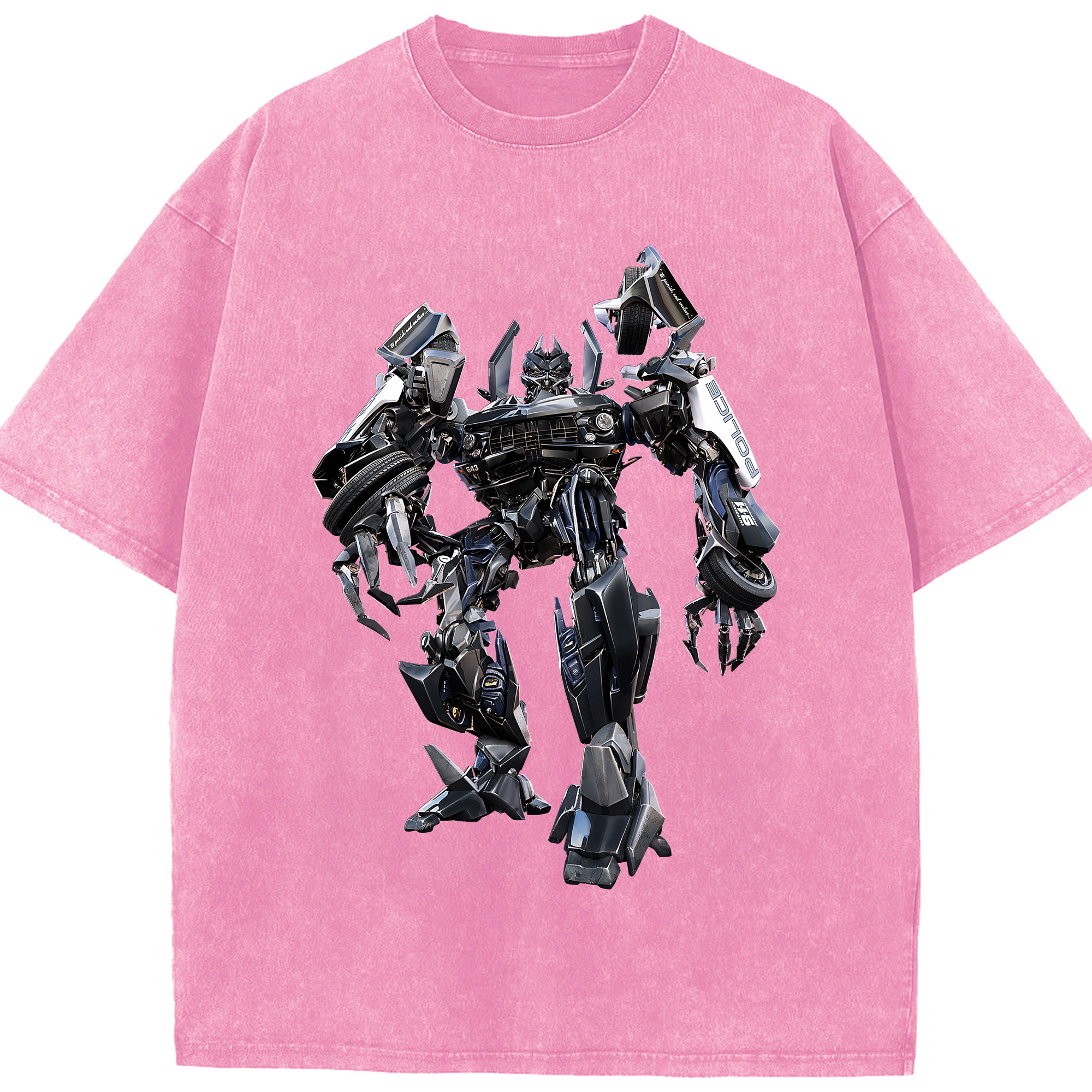（画像用） Transformers トランスフォーマー 綿100% ヴィンテージ風 半袖Tシャツ（フロントプリント）